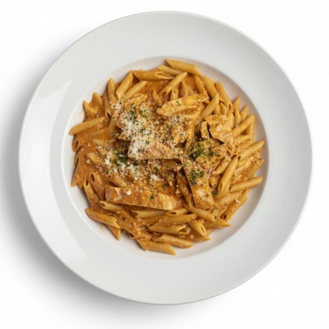 Penne Vodka with Chicken.