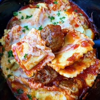 Family Ravioli With Meatballs