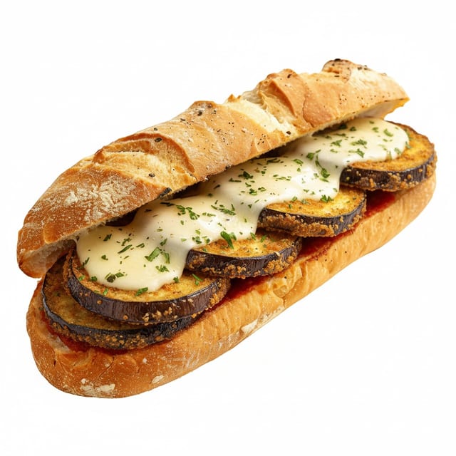 10" Eggplant Parmigiana Sub.