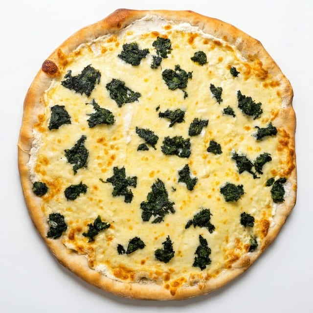 White Spinach Pizza.