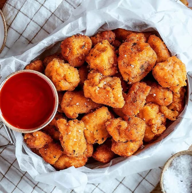12 Pieces Popcorn Chicken.