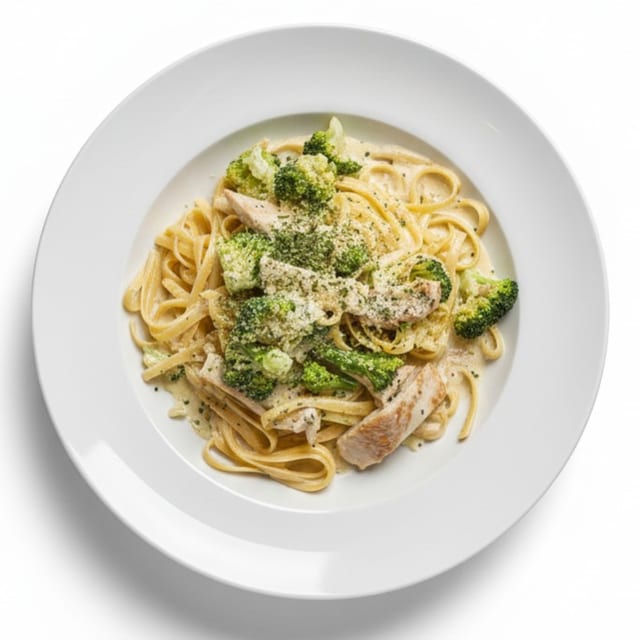 Chicken & Broccoli Fettuccine.