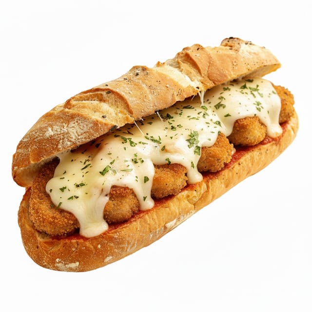 10" Veal Parmigiana Sub.